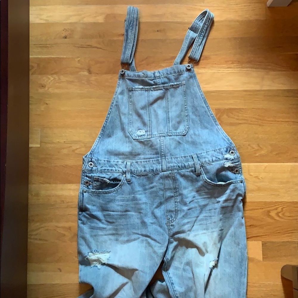 Lucky Brand boyfriend Jean overalls